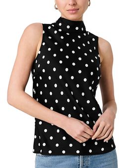 French Connection French Connection Ennis Polka Dot Sleeveless Bow Top