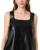 French Connection French Connection Faux Croc Square Neck Mini Dress - 6