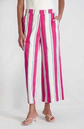 French Connection French Connection Havana Stripe Crop Pants 