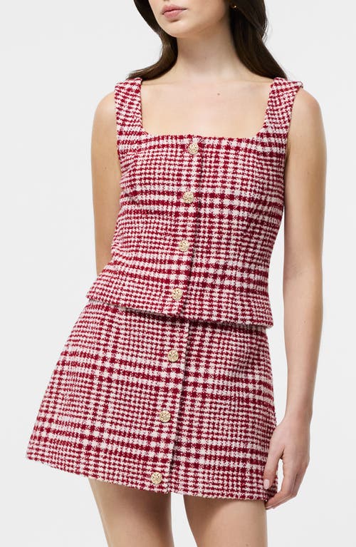 French Connection French Connection Houndstooth Check Button-Up Vest