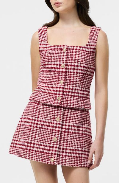 French Connection French Connection Houndstooth Check Button-Up Vest