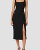 French Connection French Connection Kai Suiting Side Slit Midi Dress - 1