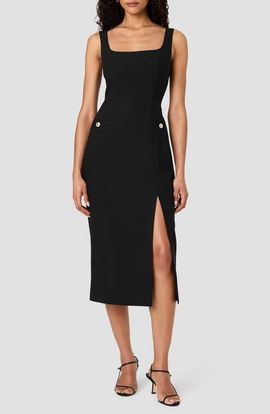 French Connection French Connection Kai Suiting Side Slit Midi Dress