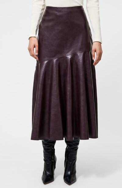 French Connection French Connection Kayleigh Pleated Faux Leather Midi Skirt