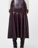 French Connection French Connection Kayleigh Pleated Faux Leather Midi Skirt - 2