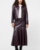 French Connection French Connection Kayleigh Pleated Faux Leather Midi Skirt - 5