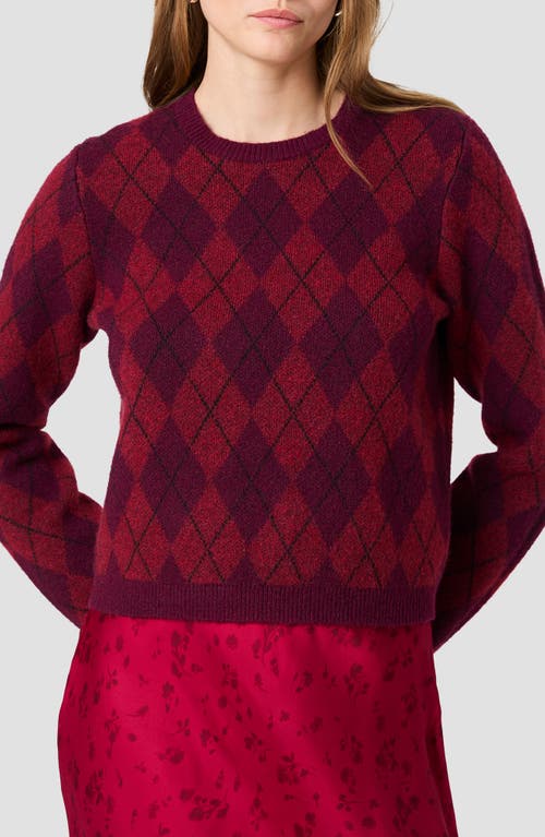 French Connection French Connection Koda Argyle Jacquard Knit Sweater 