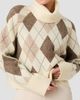 French Connection French Connection Koda Argyle Jacquard Turtleneck Sweater - 1