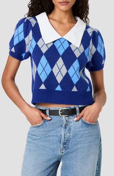 French Connection French Connection Koda Argyle Knit Combo Sweater