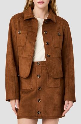French Connection French Connection Laney Faux Suede Tailored Jacket