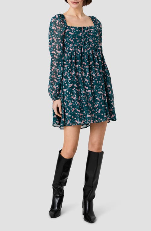 French Connection French Connection Marina Lucia Floral Chiffon Minidress
