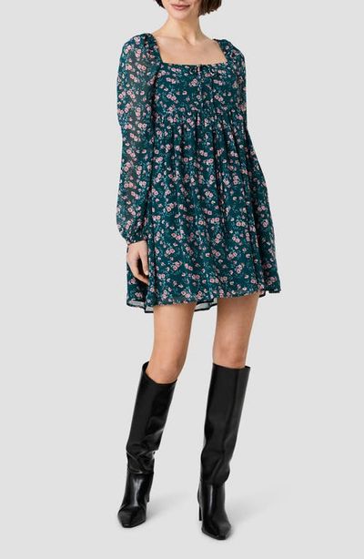 French Connection French Connection Marina Lucia Floral Chiffon Minidress