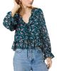 French Connection French Connection Marina Lucia Floral Ruffle Trim Top - 1