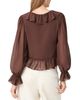 French Connection French Connection Marina Slky Chiffon Ruffle Top - 3