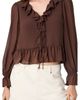 French Connection French Connection Marina Slky Chiffon Ruffle Top - 4