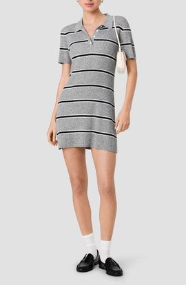 French Connection French Connection Mason Varsity Stripe Knit Minidress
