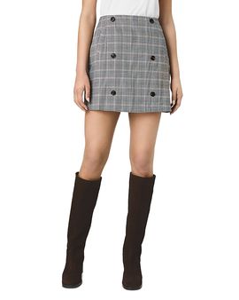 French Connection French Connection Matteo Plaid Double Breasted Mini Skirt