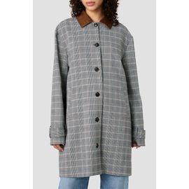 French Connection French Connection Matteo Plaid Jacket with Faux Suede Collar