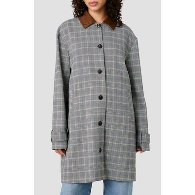 French Connection French Connection Matteo Plaid Jacket with Faux Suede Collar
