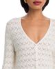 French Connection French Connection Mozart Heartleaf Crochet Knit Long Sleeve Flare Top - 4