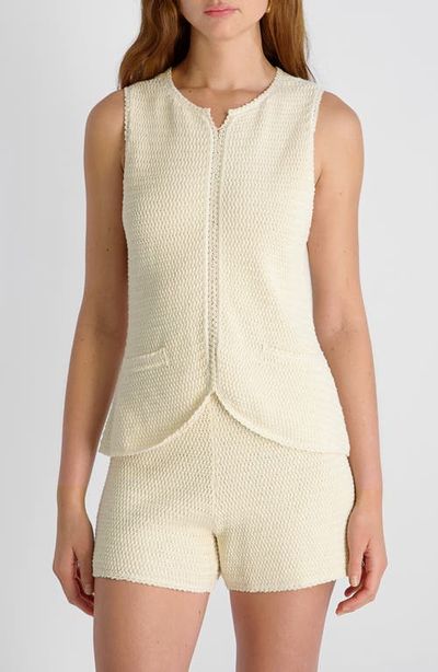 French Connection French Connection Mozart Textured Stitch Cotton Sweater Tank