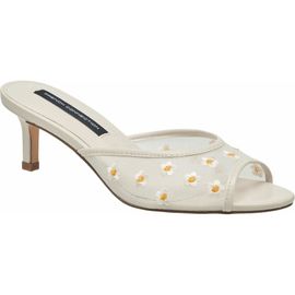 French Connection French Connection Nancy Mesh Embroidered Kitten Heel