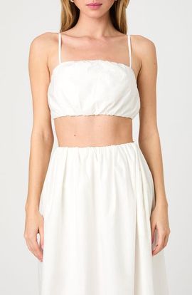 French Connection French Connection Nomi Cotton Bubble Crop Top
