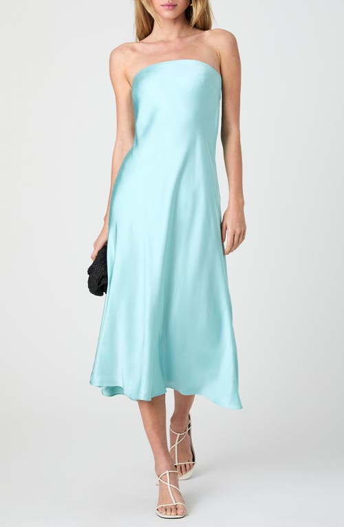 French Connection French Connection Oona Strapless Satin Midi Dress