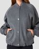 French Connection French Connection Oversized Wool Blend Bomber Jacket - 1