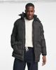 French Connection French Connection padded parka jacket with detachable hood in black - 4