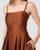 French Connection French Connection Pleated Sleeveless Satin Maxi Dress - 3