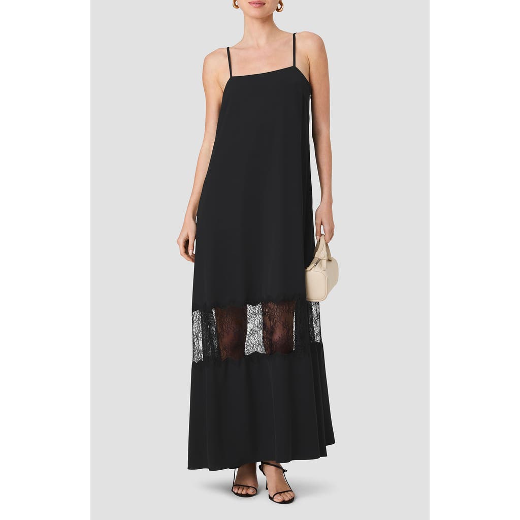 French Connection French Connection Quinn Crepe Lace Maxi Dress