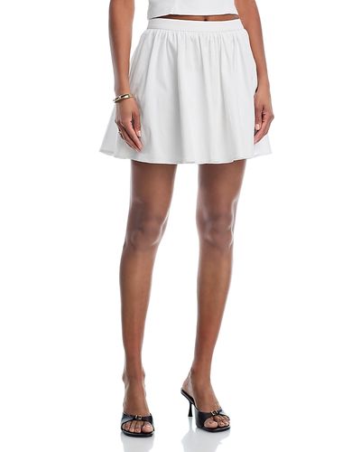 French Connection French Connection Sateen Weave Flare Mini Skirt