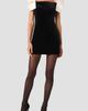 French Connection French Connection Satin Shoulder Bow Velvet Minidress - 1