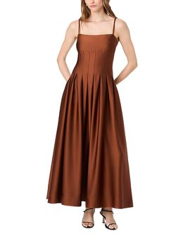 French Connection French Connection Slinky Satin Pleated Dress