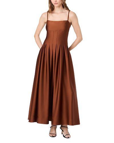 French Connection French Connection Slinky Satin Pleated Dress