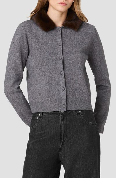 French Connection French Connection Sloane Faux Fur Collar Cardigan