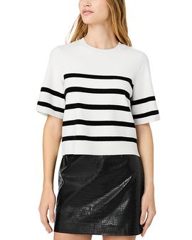 French Connection French Connection Sloane Knit Short Sleeve Stripe Top