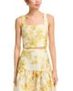 French Connection French Connection Structured Taffeta Sophie Fleur Cropped Top - 1