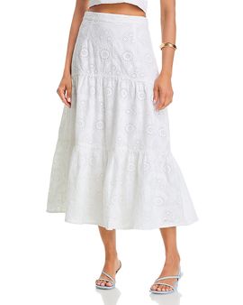French Connection French Connection Svea Eyelet Flared Skirt