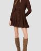 French Connection French Connection Textured Plaid Long Sleeve Chiffon Shirtdress - 1