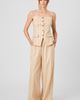 French Connection French Connection Tie Waist Wide Leg Linen Blend Pants - 5