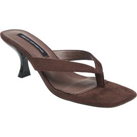 French Connection French Connection Trinity Faux Suede Thong Kitten Heel