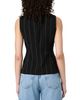 French Connection French Connection Wide Pinstripe Sleeveless Vest - 3