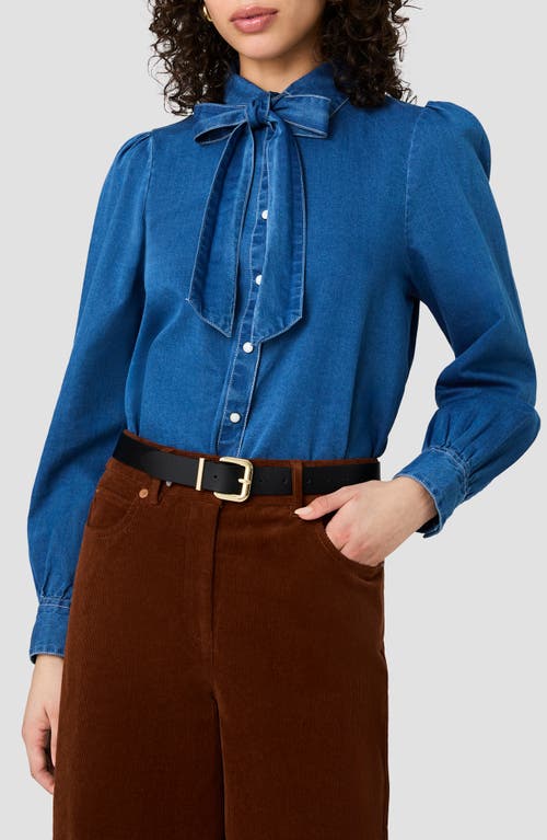 French Connection French Connection Zaves Cotton Chambray Bow Shirt