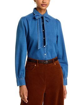 French Connection French Connection Zaves Cotton Chambray Shirt