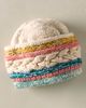 French Knot Cable Fold Up Beanie - 1
