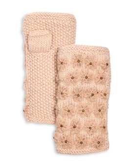 French Knot French Knot Floral Wool Fingerless Gloves
