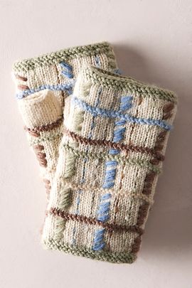 French Knot Tate Plaid Handwarmers