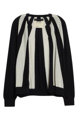 FRENCKENBERGER FRENCKENBERGER Sunray Stripe Cashmere Bomber Cardigan